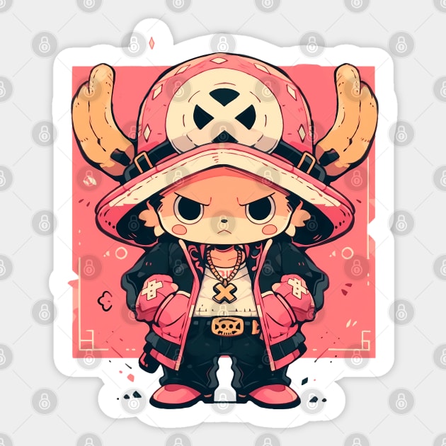 One piece Chopper Sticker by Fyllewy